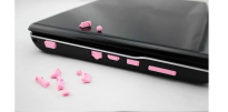 JASNORÓŻOWE ZAŚLEPKI ZATYCZKI OCHRONNE ZAŚLEPKA GNIAZD GNIAZDEK PORTÓW USB HDMI AUDIO LAPTOPA NOTEBOOK - 5