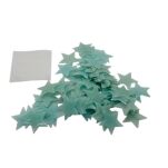 NAKLEJKI NA ŚCIANĘ MEBLE GWIAZDKI FLUORESCENCYJNE FOSFORYZUJĄCE ŚWIECĄCE GWIAZDY BŁĘKITNE 100 SZT - 5