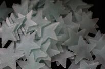 NAKLEJKI NA ŚCIANĘ MEBLE GWIAZDKI FLUORESCENCYJNE FOSFORYZUJĄCE ŚWIECĄCE GWIAZDY BŁĘKITNE 100 SZT - 4