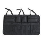 ORGANIZER SAMOCHODOWY DO BAGAŻNIKA CZARNY 88X48CM 8 KIESZENI MOCOWANIE NA ZAGŁÓWKI UTRZYMUJE PORZĄDEK - 2