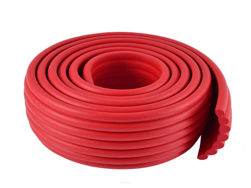 CZERWONA TAŚMA PIANKOWA DO MEBLI PIANKA TAŚMA OCHRONNA OCHRANIACZ ZABEZPIECZENIE NA KANTY NAROŻNIKI STOŁU