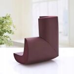 CIEMNOBRĄZOWE ZABEZPIECZENIE OSŁONKI PIANKOWE NAROŻNIKÓW ROGÓW MEBLI STOŁU OSŁONA NA NAROŻNIKI KANTY 4SZT 12MM - 3