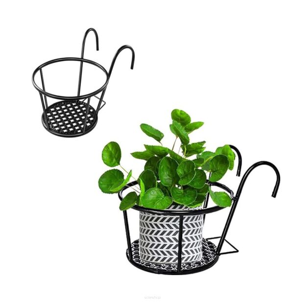 KWIETNIK OSŁONKA NA DONICZKĘ UCHWYT NA DONICZKĘ BALKONOWĄ WIESZAK NA BALKON