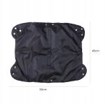 MUFKA RĘKAWICA OCIEPLANA OCIEPLACZ DO WÓZKA SANEK NA SANKI RĘCE WODOODPORNA GRUBA CIEPŁA MIĘKKA  CZARNA - 8