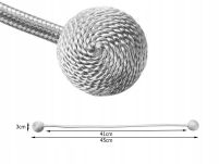 KLAMRY OZDOBNE SPINKI UPIĘCIA DO ZASŁON FIRAN NA MOCNY MAGNES MAGNETYCZNE 2SZT SZARE - 11