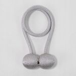 KLAMRY OZDOBNE SPINKI UPIĘCIA DO ZASŁON FIRAN NA MOCNY MAGNES MAGNETYCZNE 2SZT SZARE - 2