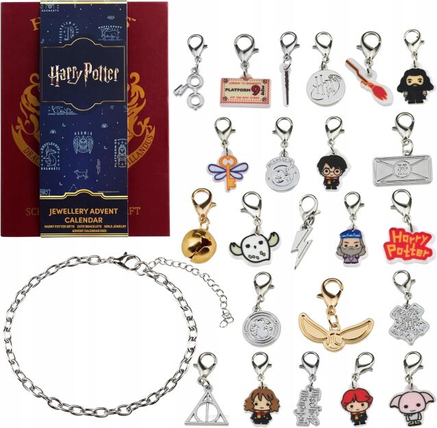KALENDARZ ADWENTOWY HARRY POTTER 24 ZAWIESZKI ORYGINALNY GET TREND WERSJA Z UK