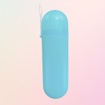 ETUI POJEMNIK NA SZCZOTECZKĘ PASTĘ DO ZĘBÓW PODRÓŻNY ORGANIZER TURYSTYCZNY NIEBIESKI - 2