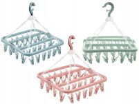 SUSZARKA NA PRANIE SUSZARKA DO BIELIZNY WIESZAK NA SKARPETKI 32 KLIPSY - 11