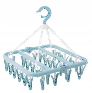 SUSZARKA NA PRANIE SUSZARKA DO BIELIZNY WIESZAK NA SKARPETKI 32 KLIPSY