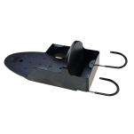 CZARNY WIESZAK UCHWYT NA ŻELAZKO DESKĘ DO PRASOWANIA PÓŁKA NA ŚCIANĘ DO SZAFY - 4