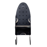 CZARNY WIESZAK UCHWYT NA ŻELAZKO DESKĘ DO PRASOWANIA PÓŁKA NA ŚCIANĘ DO SZAFY - 2