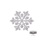 BOMBKI NA CHOINKĘ OZDOBA CHOINKOWA NA BOŻE NARODZENIE ŚWIĘTA ZAWIESZKI PŁATKI ŚNIEGU ŚNIEŻYNKI 10SZT NR1 - 2