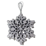 BOMBKI NA CHOINKĘ OZDOBA CHOINKOWA NA BOŻE NARODZENIE ŚWIĘTA ZAWIESZKI PŁATKI ŚNIEGU ŚNIEŻYNKI 10SZT NR1 - 5