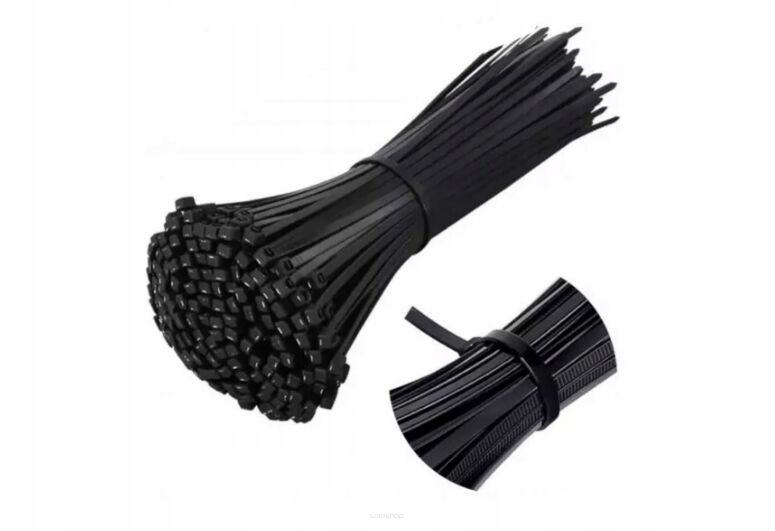 OPASKI ZACISKOWE KABLOWE TRYTYTKI NYLONOWE 4,8MMx300MM 4,8x300 100 SZTUK