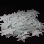 NAKLEJKI NA ŚCIANĘ ŚCEINNE SAMOPRZYLEPNE GWIAZDKI GWIAZDY FLUORESCENCYJNE ŚWIECĄCE BIAŁE 100 SZT - 5