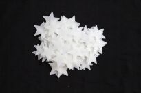 NAKLEJKI NA ŚCIANĘ ŚCEINNE SAMOPRZYLEPNE GWIAZDKI GWIAZDY FLUORESCENCYJNE ŚWIECĄCE BIAŁE 100 SZT - 4