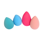 4 SZTUKI MINI GĄBKI GĄBECZKI DO MAKIJAŻU NAKŁADANIA PUDRU KOREKTORA BRONZERA RÓŻU - 2