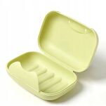 ZIELONA DUŻA MYDELNICZKA PODRĘCZNA PODRÓŻNA POJEMNIK NA MYDŁO SZAMPON W KOSTCE - 3