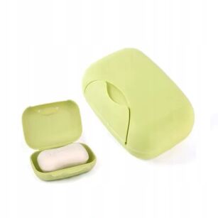 ZIELONA DUŻA MYDELNICZKA PODRĘCZNA PODRÓŻNA POJEMNIK NA MYDŁO SZAMPON W KOSTCE