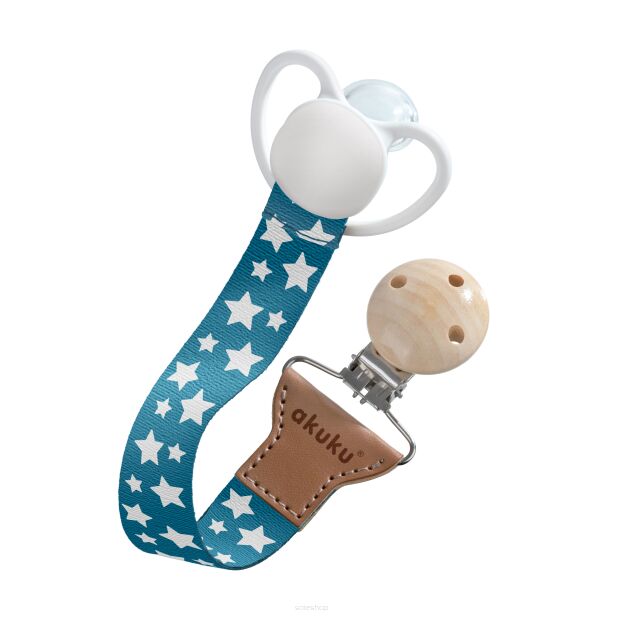 GWIAZDKI TASIEMKA ZAWIESZKA SMYCZ DO SMOCZKA Z KLIPSEM BEZPIECZNA 24 CM AKUKU