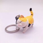 ŻÓŁTY KOTEK ZAWIESZKA BRELOK BRELOCZEK MASKOTKA DO KLUCZY PLECAKA TOREBKI NA PREZENT DZIEŃ DZIECKA - 2