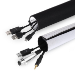 SIMPLO MASKOWNICA ORGANIZER DO KABLI PRZEWODÓW DWUSTRONNA CZARNA BIAŁA 3METRY - 5