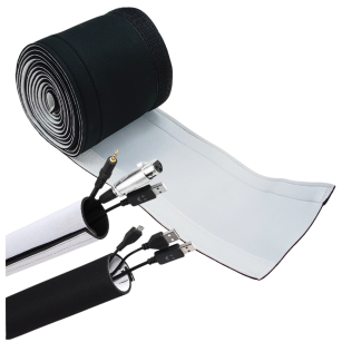 SIMPLO MASKOWNICA ORGANIZER DO KABLI PRZEWODÓW DWUSTRONNA CZARNA BIAŁA 3METRY