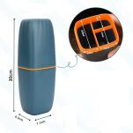 GRANATOWY POJEMNIK KUBEK ETUI PUDEŁKO ORGANIZER PODRÓŻNY TURYSTYCZNY NA SZCZOTECZKĘ SZCZOTKĘ PASTĘ DO ZĘBÓW DO WALIZKI - 5