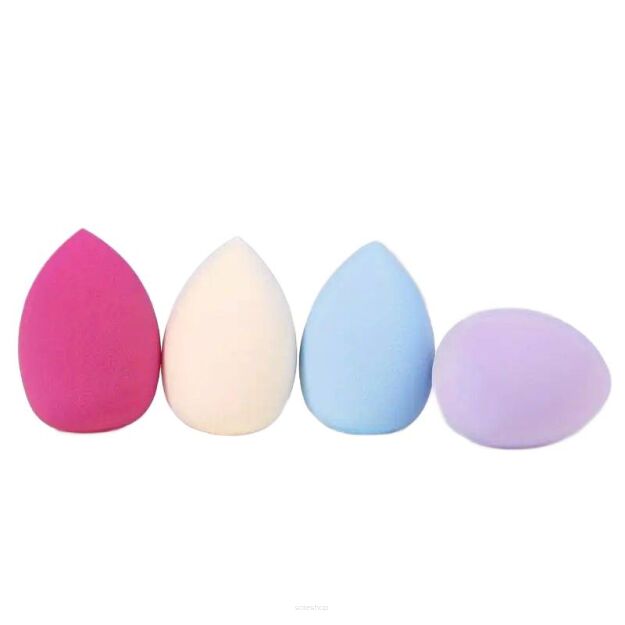 GĄBKI GĄBECZKI BLENDER GĄBKA GĄBECZKA DO MAKIJAŻU PODKŁADU PUDRU ŁEZKA BEAUTY MAKE-UP MAKEUP 4 SZT