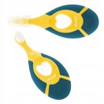 AKUKU GRANATOWA MIĘKKA PIERWSZA SZCZOTECZKA DO MYCIA ZĘBÓW DLA DZIECI NIEMOWLĄT ANTYPOŚLIZGOWA 0-2L - 7