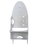 BIAŁY WIESZAK UCHWYT NA ŻELAZKO DESKĘ DO PRASOWANIA PÓŁKA NA ŚCIANĘ DO SZAFY - 5