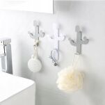 UCHWYT WIESZAK HACZYK SAMOPRZYLEPNY NA AKCESORIA KLUCZE DO PRZEDPOKOJU PRZYKLEJANY KAKTUS - 2