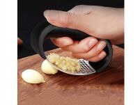 RĘCZNA PRASKA RĘCZNY WYCISKACZ SIEKACZ ZGNIATACZ WYCISKARKA DO CZOSNKU  STALOWA NIERDZEWNA SOLIDNA - 7