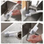 SZCZOTKA DO SZOROWANIA CZYSZCZENIA SZCZELIN FUG MYCIA NACZYŃ WĄSKA SZCZELINOWA Z RĄCZKĄ 90° - 9