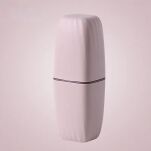 RÓŻOWY POJEMNIK KUBEK ETUI PUDEŁKO ORGANIZER PODRÓŻNY TURYSTYCZNY NA SZCZOTECZKĘ SZCZOTKĘ PASTĘ DO ZĘBÓW DO WALIZKI - 4