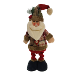 DUŻA FIGURKA DEKORACJA ŚWIĄTECZNA NA ŚWIĘTA BOŻE NARODZENIE STOJĄCA TELESKOPOWY REGULOWANY MIKOŁAJ - 3