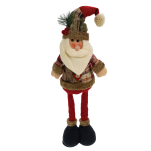 DUŻA FIGURKA DEKORACJA ŚWIĄTECZNA NA ŚWIĘTA BOŻE NARODZENIE STOJĄCA TELESKOPOWY REGULOWANY MIKOŁAJ - 4