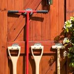 WIESZAK ŚCIENNY WIESZAKI UCHWYT HAK NA NARZĘDZIA OGRODOWE OGRODNICZE MIOTŁY GRABIE ORGANIZER 5 SZTUK - 5