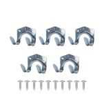 WIESZAK ŚCIENNY WIESZAKI UCHWYT HAK NA NARZĘDZIA OGRODOWE OGRODNICZE MIOTŁY GRABIE ORGANIZER 5 SZTUK - 2