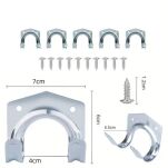 WIESZAK ŚCIENNY WIESZAKI UCHWYT HAK NA NARZĘDZIA OGRODOWE OGRODNICZE MIOTŁY GRABIE ORGANIZER 5 SZTUK - 3