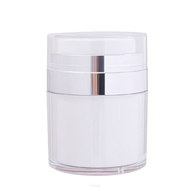 POJEMNIK ORGANIZER SŁOICZEK NA KOSMETYKI KREM BALSAM ŻEL Z POMPKĄ DOZOWNIKIEM PODRÓŻNY 30g SIMPLO