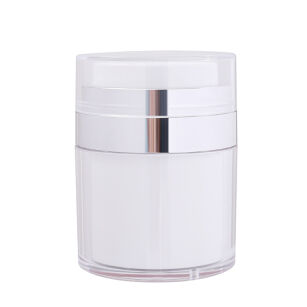 POJEMNIK ORGANIZER SŁOICZEK NA KOSMETYKI KREM BALSAM ŻEL Z POMPKĄ DOZOWNIKIEM PODRÓŻNY 30g SIMPLO