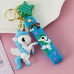 NIEBIESKA ZAWIESZKA BRELOK BRELOCZEK MASKOTKA DO KLUCZY PLECAKA TOREBKI NA PREZENT DZIEŃ DZIECKA - 2