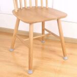 NAKŁADKI NA NOGI KRZESŁA OSŁONKI PODKŁADKI GUMOWE POD MEBLE OCHRONNE SKARPETKI ZESTAW SZARE 4 SZT - 7