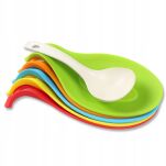 CZERWONA PODSTAWKA PODKŁADKA KUCHENNA POD ŁYŻKĘ CHOCHELKĘ ŁOPATKĘ ŁYŻKĘ CHOCHLĘ OCIEKACZ SILIKONOWA - 6