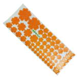 NAKLEJKI ŚCIENNE KWIATY I MOTYLE SAMOPRZYLEPNE DEKORACJE NA MEBLE I ŚCIANY ARKUSZ 60SZT POMARAŃCZOWY - 2