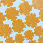 NAKLEJKI ŚCIENNE KWIATY I MOTYLE SAMOPRZYLEPNE DEKORACJE NA MEBLE I ŚCIANY ARKUSZ 60SZT POMARAŃCZOWY - 5