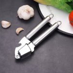 PRASKA KUCHENNA DO CZOSNKU 2W1 – WYCISKACZ ZE STALI NIERDZEWNEJ Z FUNKCJĄ OTWIERACZA DO BUTELEK - 2