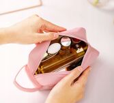 SZARY ZESTAW 2SZT KOSMETYCZKA DAMSKA PODRÓŻNA PODRĘCZNA ORGANIZER NA KOSMETYKI DO WALIZKI SAMOLOTU - 7